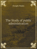 The Study of public administration Pdf/ePub eBook
