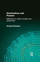 Dominations and Powers Book George Santayana
