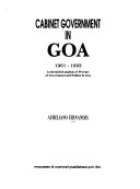 Cabinet Government in Goa  1961 1993