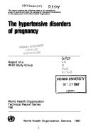The Hypertensive Disorders of Pregnancy