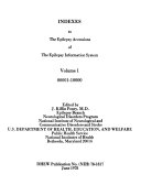 Indexes to the Epilepsy Accessions of the Epilepsy Information System