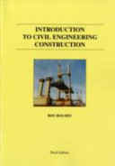 Cover of Introduction to Civil Engineering Construction