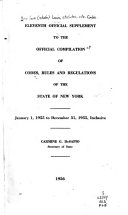 Official Compilation of Codes  Rules and Regulations of the State of New York