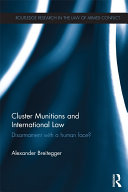 Cluster Munitions and International Law Pdf/ePub eBook