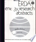 ERDA Energy Research Abstracts Book