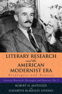 Literary Research and the American Modernist Era
