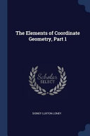 The Elements of Coordinate Geometry Book