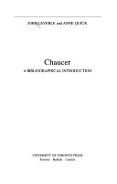 Chaucer  a Bibliographical Introduction