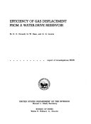 Efficiency of Gas Displacement from a Water-drive Reservoir