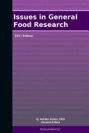 Issues in General Food Research: 2011 Edition [Pdf/ePub] eBook