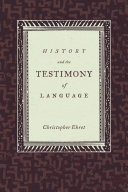 History and the Testimony of Language [Pdf/ePub] eBook