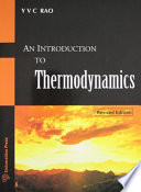 Book An introduction to thermodynamics Cover