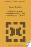 Probability Theory  Random Processes and Mathematical Statistics Book