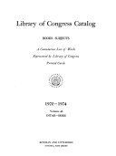 Library of Congress Catalogs
