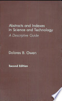 Abstracts and Indexes in Science and Technology