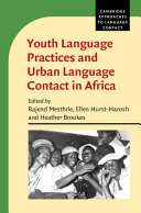 Youth Language Practices and Urban Language Contact in Africa
