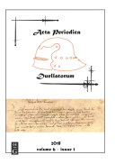 Acta Periodica Duellatorum  vol  6  issue 1 