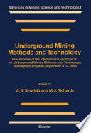 Underground Mining Methods and Technology Book