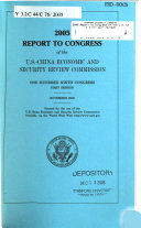 Report to Congress of the U.S.-China Economic and Security Review Commission