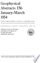 Geophysical Abstracts  159 October December 1954