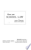 Know Your School Law