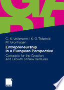 Entrepreneurship in a European Perspective Book