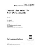 Optical Thin Films Book
