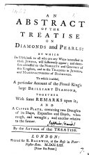 An Abstract of the Treatise on Diamonds and Pearls
