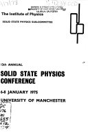 Annual Solid State Physics Conference Book