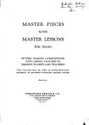 Master Pieces with Master Lessons for Piano