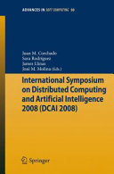 International Symposium on Distributed Computing and Artificial Intelligence 2008  DCAI   08 