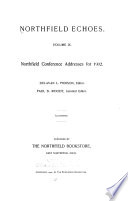 Northfield Echoes Book PDF
