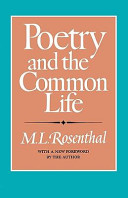 Poetry and the Common Life Pdf/ePub eBook