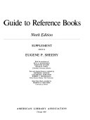 Guide to Reference Books, 9th Edition