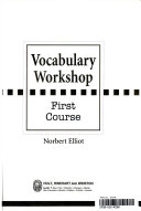 Vocabulary Workshop Book