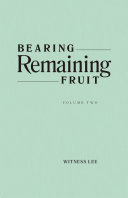 Bearing Remaining Fruit