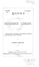 Books for a Reference Library    