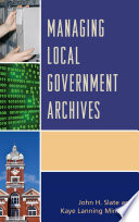 Managing Local Government Archives Book