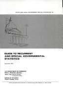 Guide to Recurrent and Special Governmental Statistics