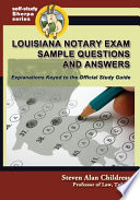Louisiana Notary Exam Sample Questions and Answers