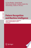 Pattern Recognition and Machine Intelligence Book