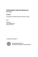 Semiconductor Technology  ISTC 2001 Pdf/ePub eBook