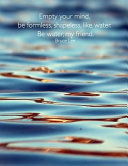 Empty Your Mind  Be Formless  Shapeless  Like Water  Be Water  My Friend  Bruce Lee  8 5x11 College Ruled Notebook Water Martial Arts Philosophy Natur