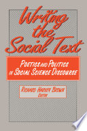 Writing the Social Text Book PDF