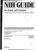 NIH Guide for Grants and Contracts