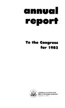 Annual Report to the Congress for ...