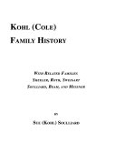 Kohl (Cole) Family History