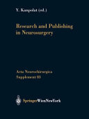 Research and Publishing in Neurosurgery