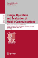 Read Pdf Design, Operation and Evaluation of Mobile Communications