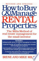 How to Buy and Manage Rental Properties Book